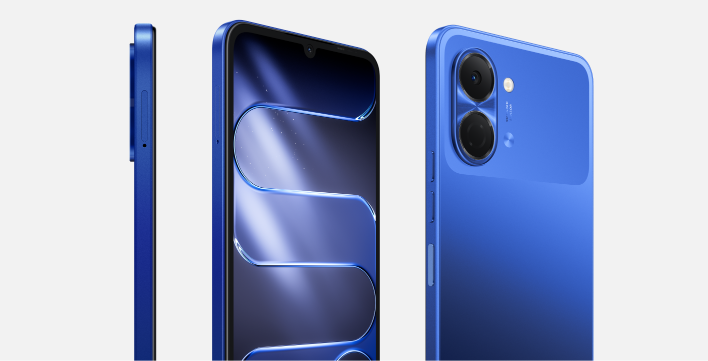 TECNO POP 20 in three views